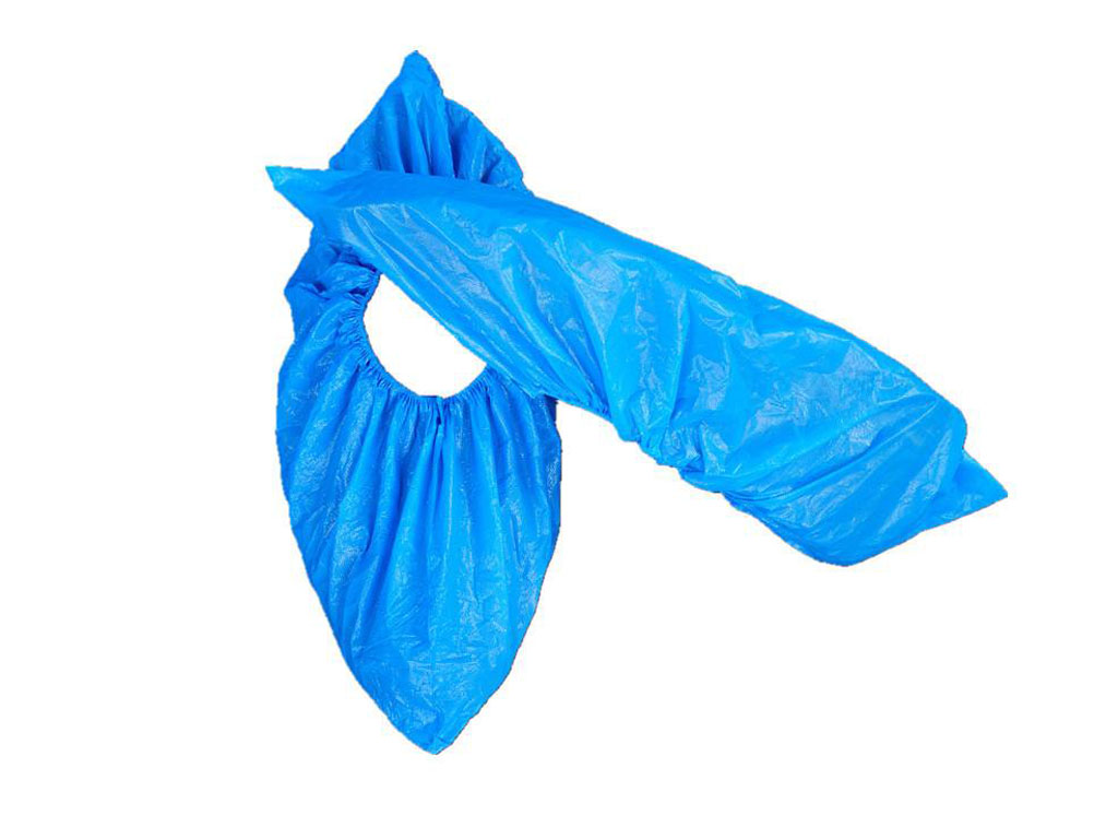Disposable plastic shoe cover